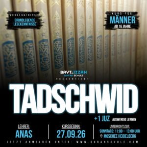 Tadschwīd (Männer) - Start: 27.09.2026
